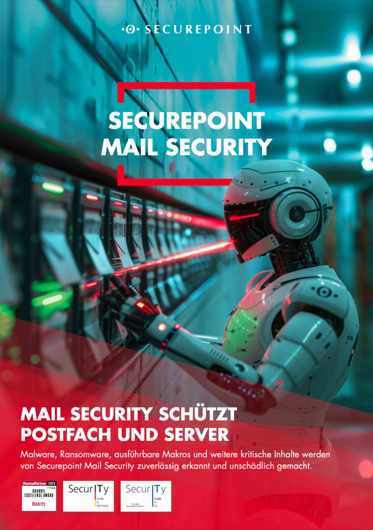 Cover picture of the Securepoint Mail Security brochure