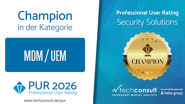 Champion 'MDM/ UEM' - PUR 2026 Awards: PUR Champion 'MDM/ UEM' 2026
