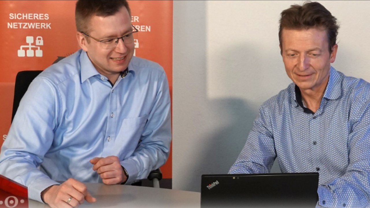 Bessin GmbH Geschäftsführer Martin Bortic (rechts) und IT-Leiter André Wandschneider.