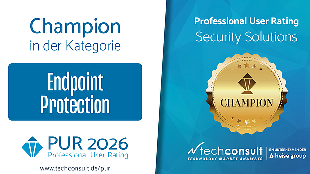 Champion 'Endpoint Protection' 2026 Award: PUR Champion 'Endpoint Protection' 2026