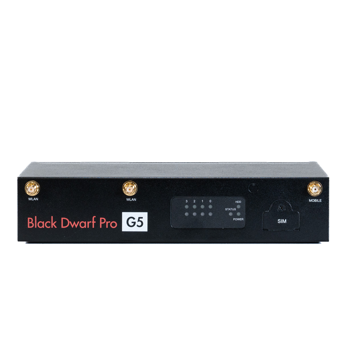 Securepoint Black Dwarf Pro G5 Frontansicht der Securepoint Black Dwarf Pro G5 UTM-Firewall