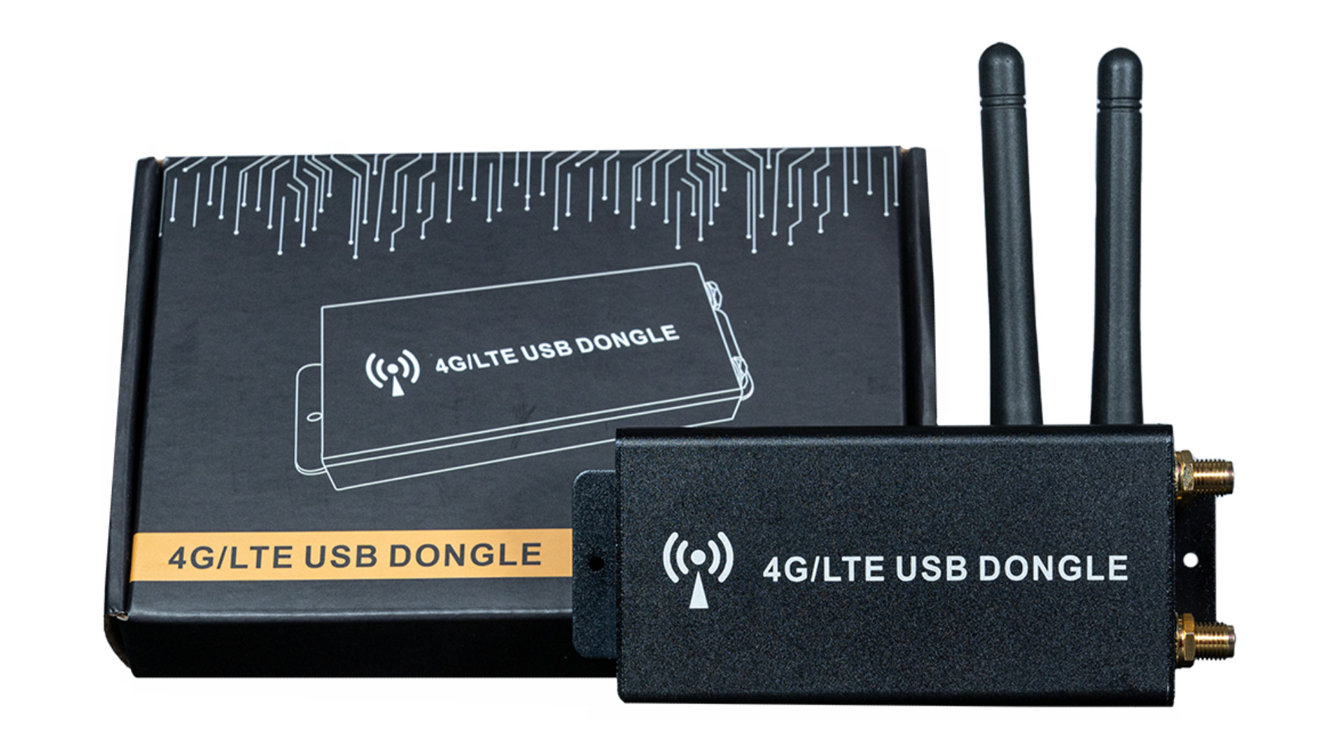 Securepoint 4G/ LTE-Kit für UTM-Firewalls 4G/ LTE-Kit mit seiner Verpackung im Hintergrund
