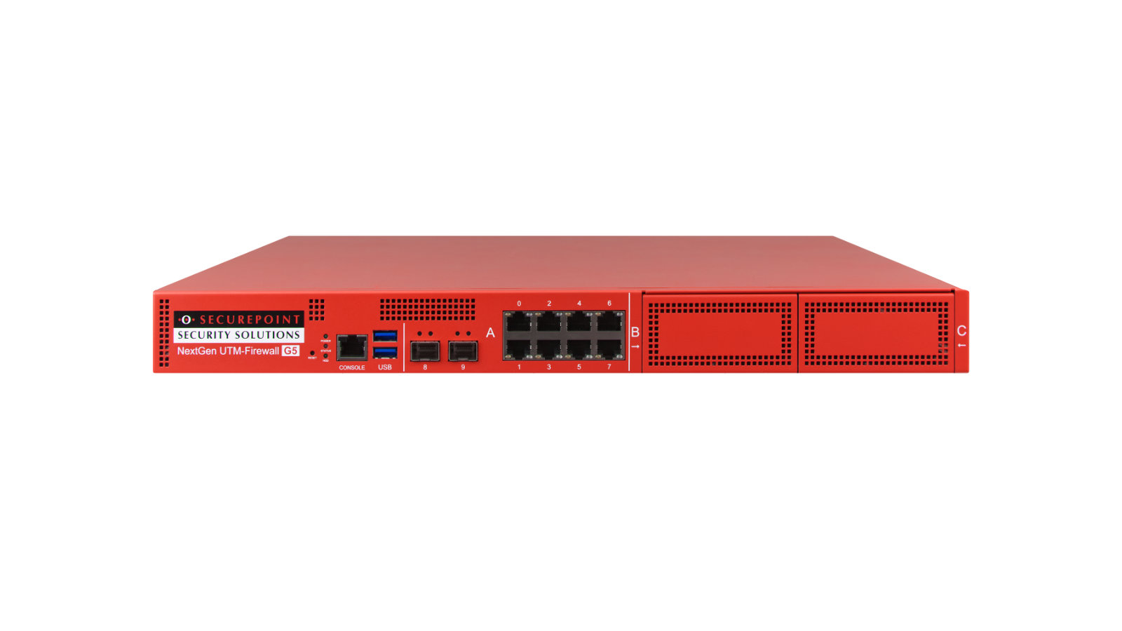 Vorderansicht der Securepoint RC400R G5 UTM-Firewall