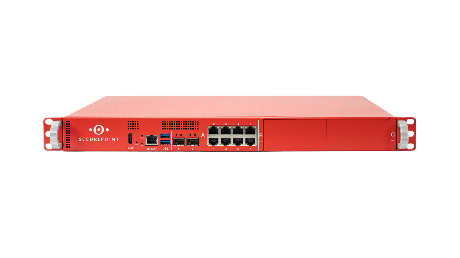 Frontansicht der Securepoint UTM-Firewall RC350R Generation 6