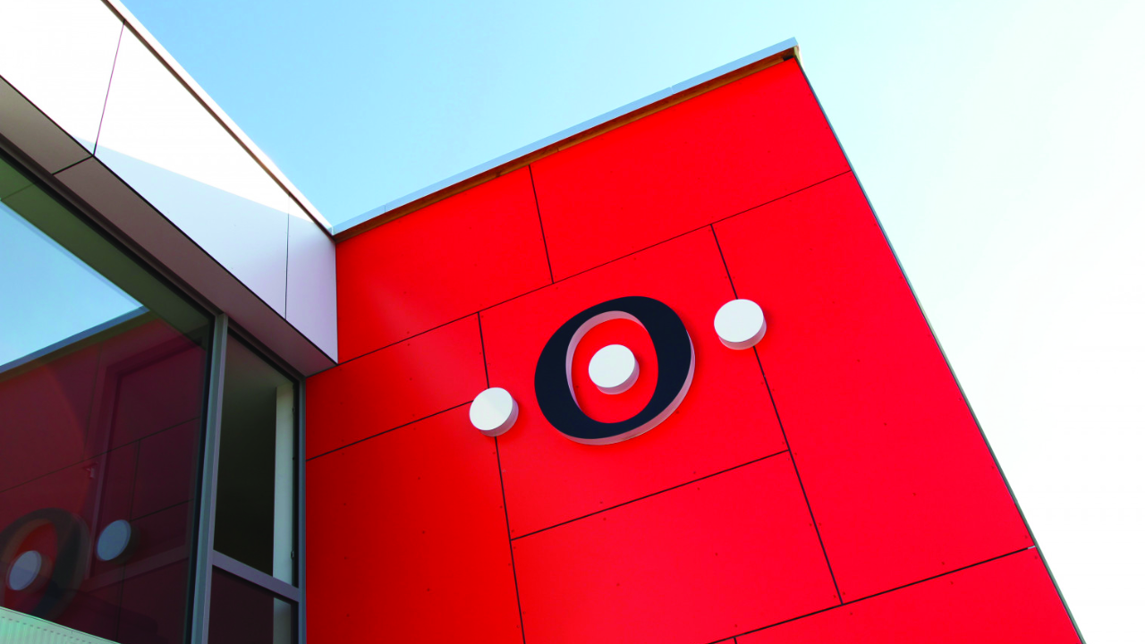 Securepoint Hauptgebäude in Lüneburg Logo am Securepoint Hauptgebäude in Lüneburg